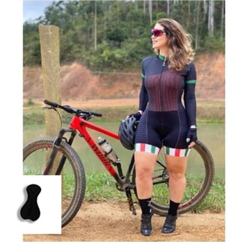 2021 New Womens Design Custom Cycling Jersey Suit, Long Sleeves Cycling Wear Manufacturer Triathlon Suit Jumpsuits Cycling Wear