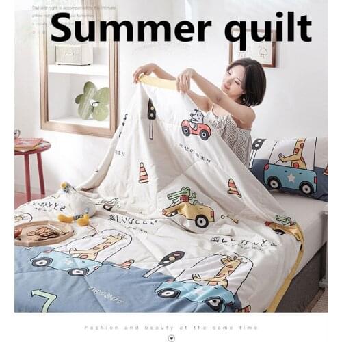 Pure Cotton Summer Air Conditioning Summer Cool 100% Cotton Thin Quilt Single Double Spring and Autumn Summer Quilt Core