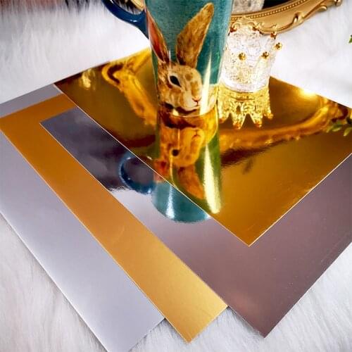 Panalisacraft A4 one-sided mirror stain paper mirror Card Pack 250GSM Paper pad Craft Paper Card Paper Card making paper