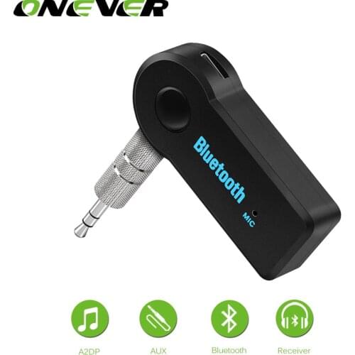 Onever Wireless Car Bluetooth Receiver Adapter 3.5MM AUX Audio Stereo Music Home Hands-free Car Bluetooth Audio Adapter