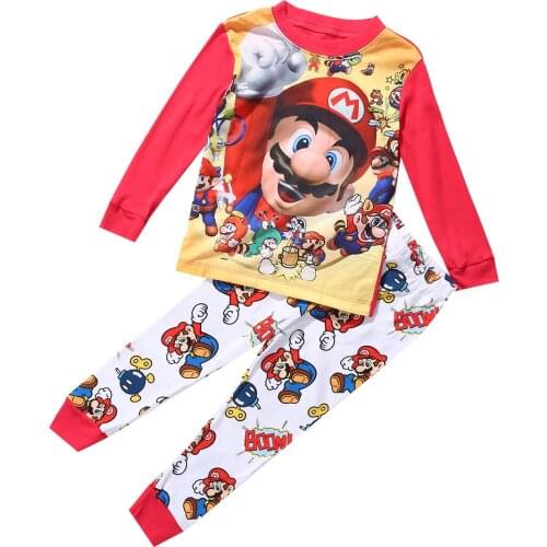 Boy Cartoon Pajamas Set for Girls Autumn Winter Nightwear Sleepwear Long Sleeve Tops Boys PJs Pajamas Sets for girl