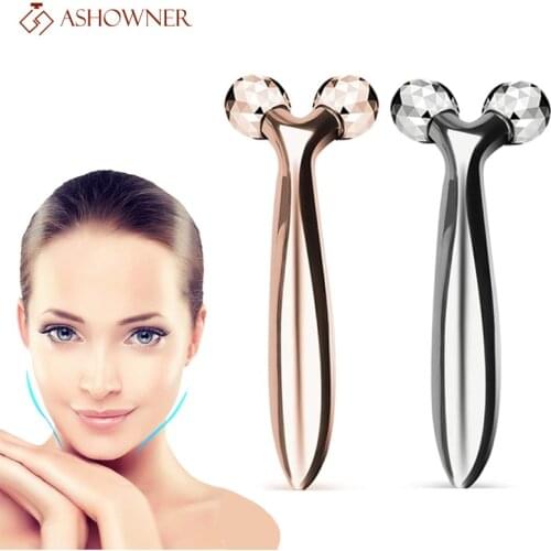 3D Face Lift Roller Massager 360 Rotate Roller Massager Y Shape For Face Lift Roller Tightening Skin Care Tools new