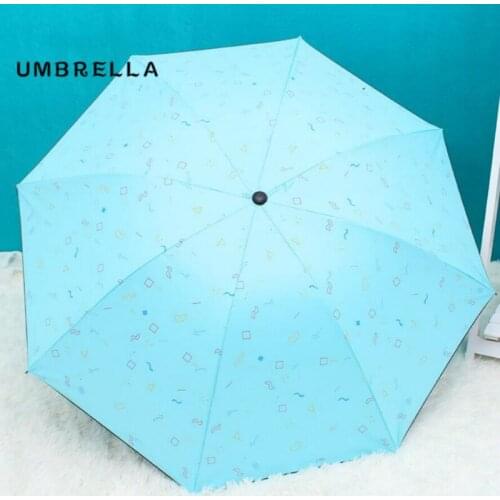 Folding umbrella Mini umbrella UV protection Sun protection Three-folding Umbrella for women