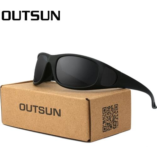 OUTSUN Plus Case Fashion Sunglasses Men Polarized UV 400 Lens Brand Designer Fish Glasses Driving Female oculos de sol 212