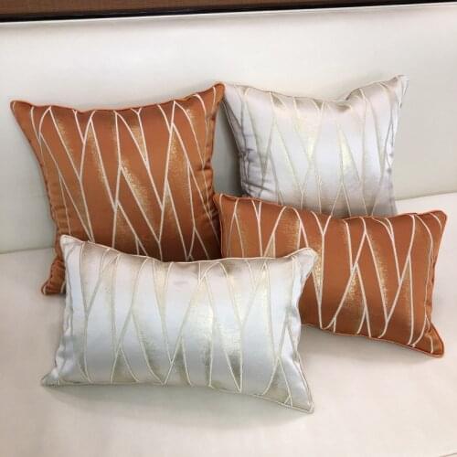 Light Luxury Simple Modern Geometric Lines Series Pillowcase Home Decoration Accessories Cojines Decorativos Para Sofa