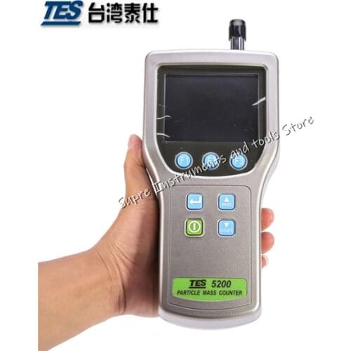 Taiwan TES-5110 Particle Counter With 6 Particle Size Channels Air Particle Counter With Digital Display Indoor Air Qual TES5110