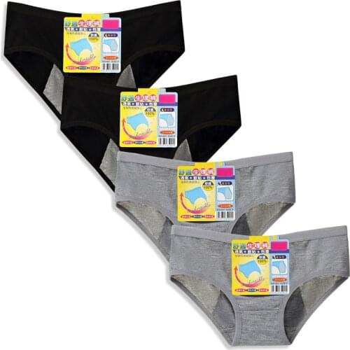 4Pcs/Lot Underwear Briefs - Days of Week Leakproof Brief Protective Big Girl Soft Panties teen Menstruation Incontinence 16Y 18Y