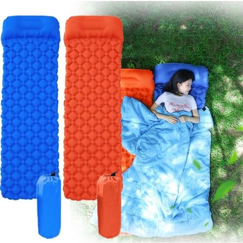 Camping Inflatable Mattress Outdoor Sleeping Pad Ultralight Waterproof Camping Mat Camp Air Mattress Hiking Travel Folding Bed