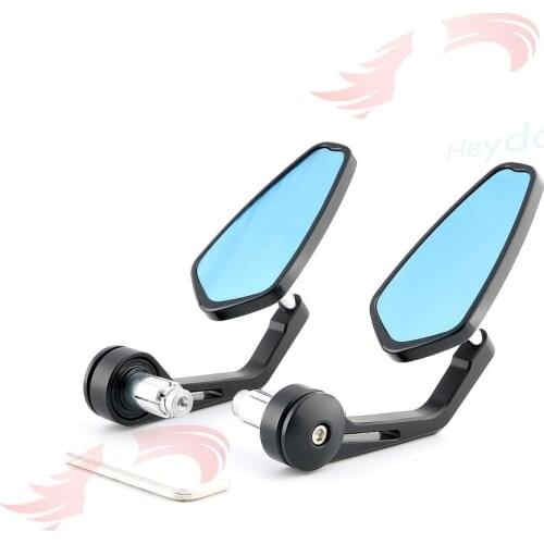 Universal Black Motorcycle Mirror Motorbike Rearview Side Handle Bar End Mirrors For HONDA MONKEY CB400 VFR800/F CB1000R MSX125