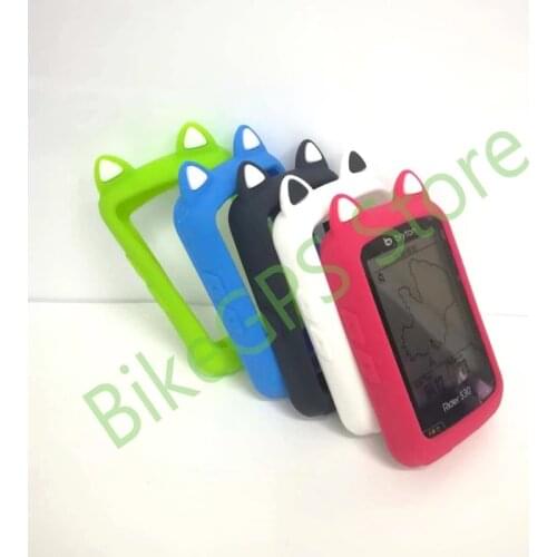 Rider 530 Bike Computer Silicone Cover Cartoon Custom Edition Rubber protective case + LCD Screen Protector (For Bryton 530)