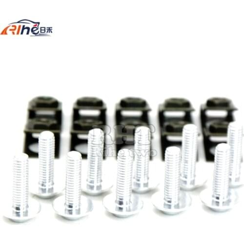 10 pieces 6mm motorcycle fairing body screws for yamaha virago 535 ybr125 fjr 1300 xvs 1100 ttr250 vmax ducati 749 multistrada