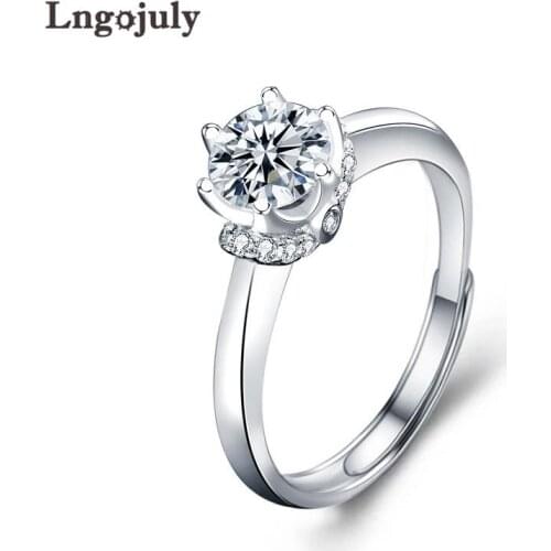 New 925 Sterling Silver Diamond Jewelry Moissanite Ring Engagement Party Anniversary Wedding Ring For Women Fine Jewelry Gifts