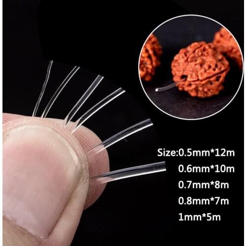 Hot Elastic Thread For Bracelet Jewelry Accessories Crystal Thread Clear 0.5-1mm 1 Roll Round For Bracelets Necklace