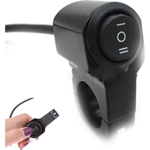 1pc Motorcycle Handlebar On Off Switch 12V Waterproof ATV Headlight Fog Light