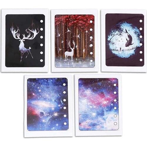 17%Handmade A7 Notebook Silicone Mold Antelope Whale SKY Transparent Material Filling DIY Resin Book Mold Epoxy Silicone Mold