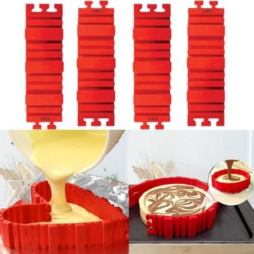 4Pcs/Set DIY Puzzle Magic Silicone Cake Mold Multi Style Bread Cake Pan Cake Molds Silicone Form Kitchen Baking Pastry Tool