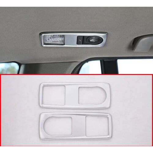 ABS Chrome Rear Row Reading Light Cover Trim For BMW X3 F25 X4 F26 2011-2017 X1 F48 2010-2015 2pcs Car Styling