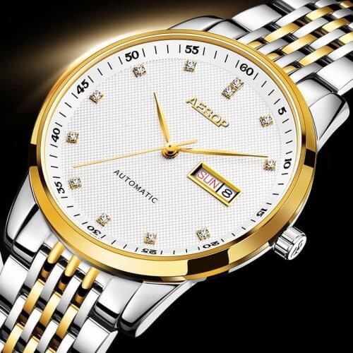 Aesop Luxury Brand Automatic Watch for Men Sapphire Mechanical Waterproof Wristwatch Men Watch Reloj Hombre Relogio Masculino