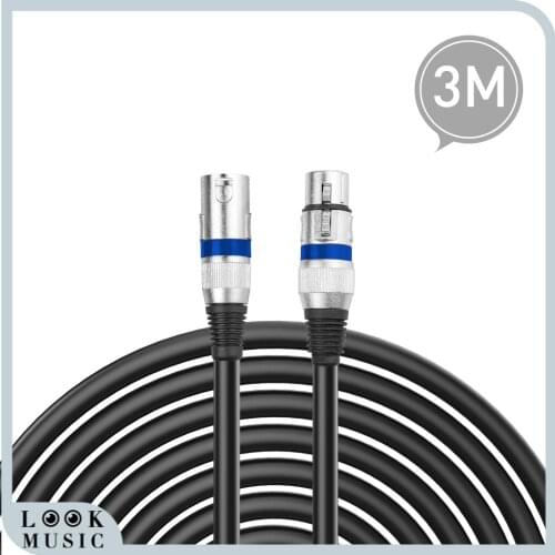 Audio Mixer Amplifiers XLR Male to XLR Female Microphone Cable 10ft