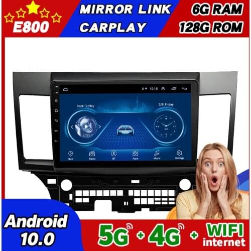 NEW 6GB Ram 128GB Rom 9 Inch Touchscreen 2Din Car Radio Android 10.0 Multimedia Autoradio Stereo For Mitsubishi Lancer 2009