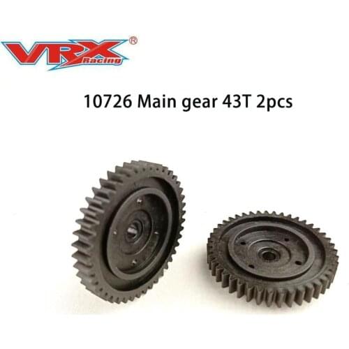 Rc car parts 10726 Main gear 43T 2pcs for vrx racing RH817 RH818 Cobra Truck