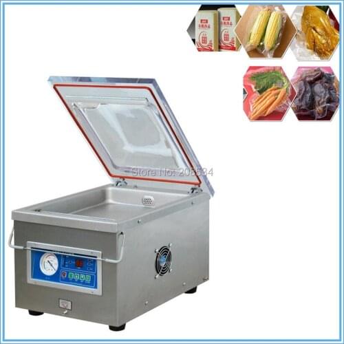 Free shipping Table Vacuum Packing Machine vacuum chamber,Food Vaccum Sealer vacuum sealing machine for Vegetable food rice tea