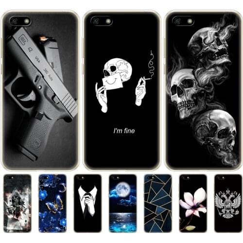 For Huawei Honor 7S 5.45" Case Huawei 7S Cover Soft TPU Various Coque Honor 7S 7 S Phone Case Fundas For Huawei Honor7S
