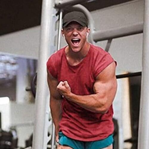 Summer Men Sleeveless T Shirt Round Neck Trendy Streetwear Solid Tshirt Hip Hop High Fitness Tops Undershirt 6 Colors M-3XL