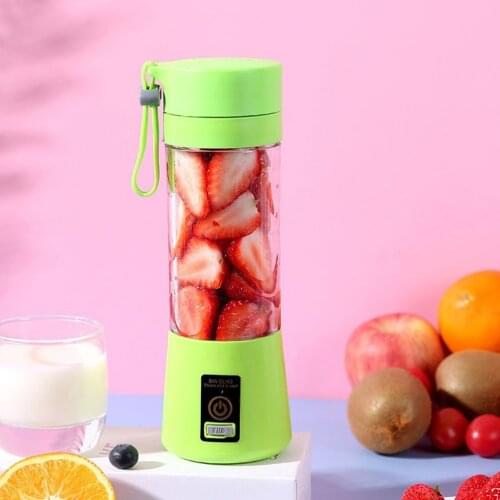 380ML Multifunctional 6-leaf Fruit Juicer Strong Power-Load Lightweight USB Electric Blender Food Smoothie Processor