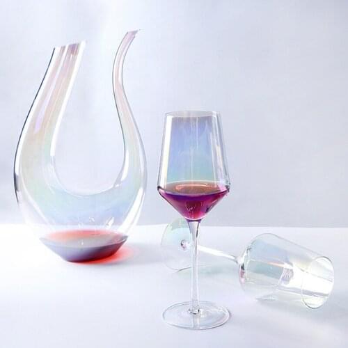 European-Style High-End Red Wine Crystal Glass Decanter Set Bar Whiskey Pourer Household Candlelight Dinner Wine Set