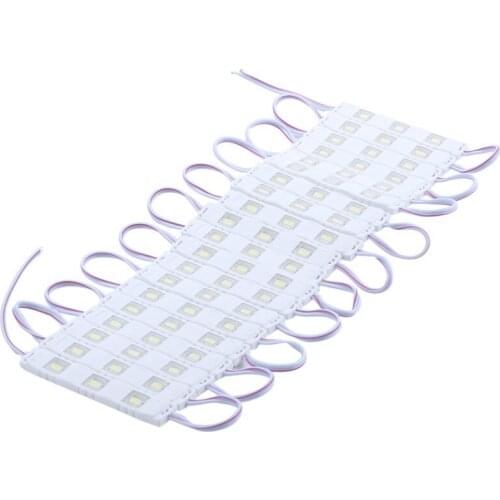 New 20Pc - 3 LED Module Strip Lights SMD 5730 12V Waterproof AD Sign Window:White