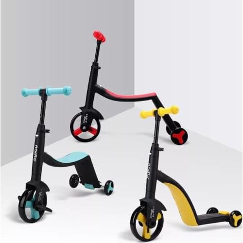 The new three-in-one childrens scooter deforms the bike stroller nadle taxi tricycle Nadu balancer