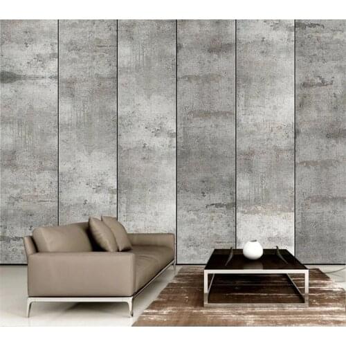 Beibehang Custom high-end wallpaper beige 3d rose flower embossed simple background wall retro industrial wind cement wallpaper