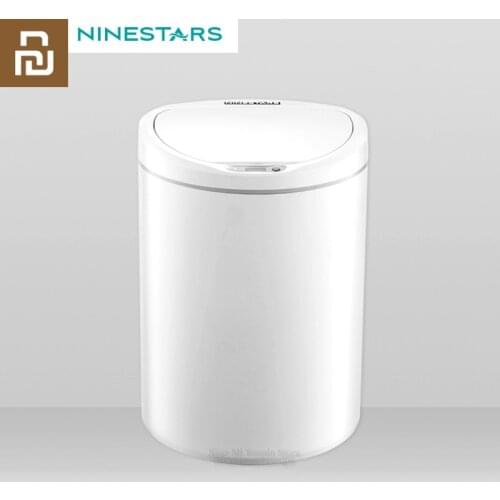 Original Youpin NINESTARS Smart Trash Can Motion Sensor Auto Sealing LED Induction Cover Trash 7/10L Home Ashcan Bins
