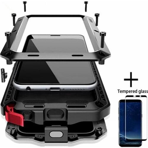 Full Protective Luxury Doom Armor Metal Case Shockproof Cover For Samsung S20 S20Plus Note10 S8 S10 S10Plus S9 S9Plus Note8