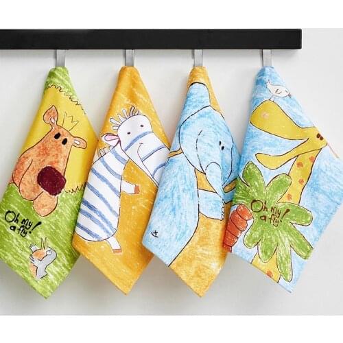 34*34cm Towel Baby Face Bath Handkerchief Cotton Burp Cloth Soft Absorbent Kindergarten Washcloth of Boy and Girl