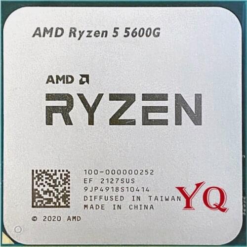AMD Ryzen 5 5600G R5 5600G 3.9GHz Six-Core Twelve-Thread 65W CPU Processor L3=16M 100-000000252 Socket AM4