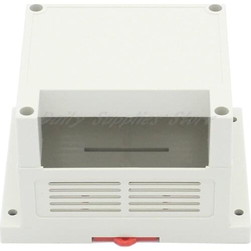 1pcs 115x90x72mm Plastic PLC industrial control box unilateral power supply housing rail type instrument wiring wiring box