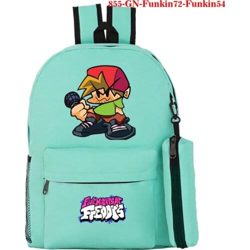 Friday Night Funkin Print Backpack Women Men Outdoor Fashion Backpack with Pen Bag Travel Daypack Bag for Men Women Dropshipping