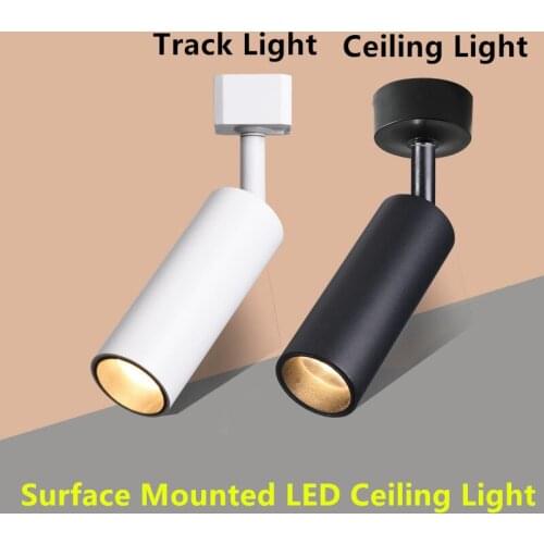 LED track light clothing store Windows showrooms exhibition spotlight led cob spot lamp ceiling rail traditional collection Lamp