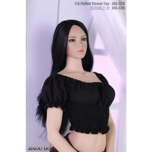 1:6 Scale Top Suit Puff Sleeve Clothes Suit Fit 12" Female Action Figure Doll