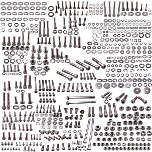 659 Silver Stainless Steel ATV Bolt Screw 1 Set For YAMAHA YFZ 350 BANSHEE