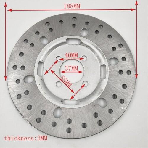 Off-road ATV 190mm Alloy Rear Brake Disk Rotor Motorcycle Rear Brake Disc Rotor For 200cc 250cc ATV Spare Parts