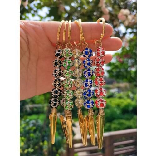 Wholesale joint holders Woman gift Popular Custom Diamond Roach Blunt Accessory Bracelet Tool ATM Card Clip For Long Nails