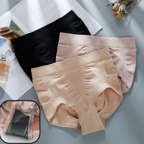 Women Seamless Shaping Pants Tummy Shaper Panties Solid Color High Waist Postpartum Briefs Hot Hot