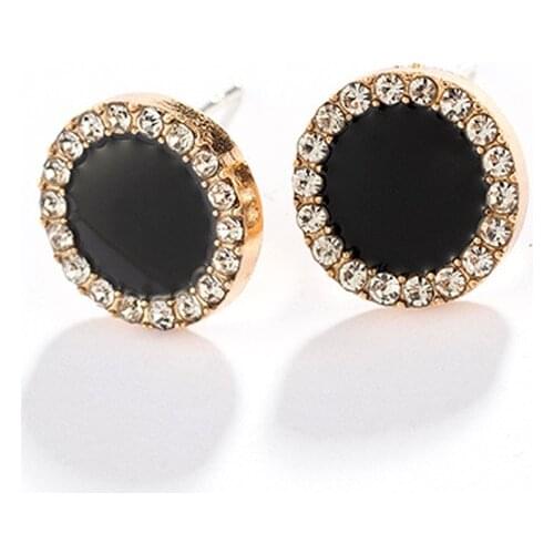 Punk New S925 Needle Earrings Wild Set Square Circle Five-pointed Star Fashion Niche Net Red Earrings Womens Clothing