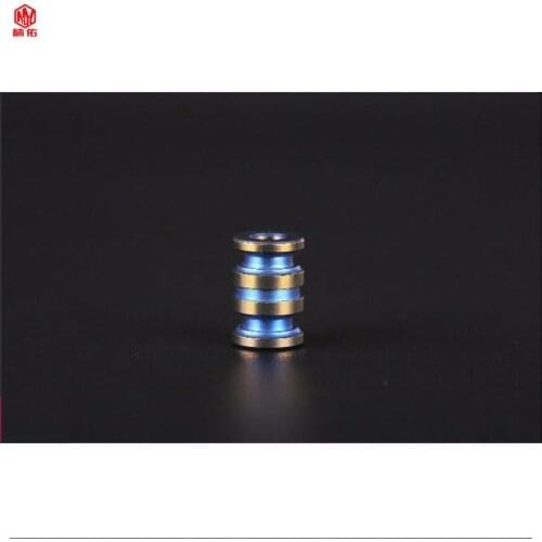 1PCS Titanium Alloy Pagoda Pendant Paracord Beads DIY Knife Accessories Retro Keychain Pendant EDC Outdoor Survival Tool Pendant