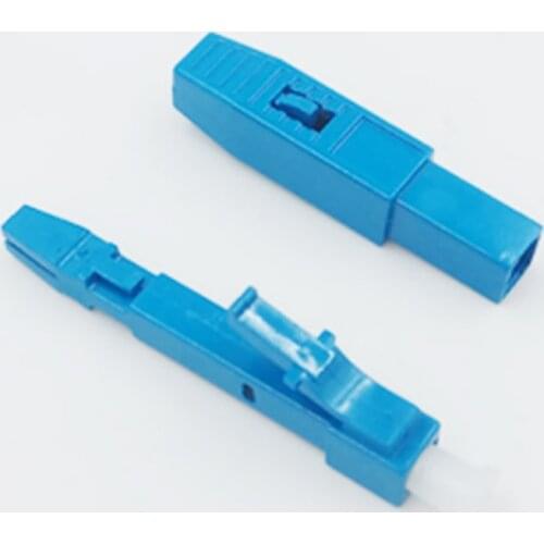 10pcs/set LC UPC 0.9mm SM fiber optic quick connector LC Embedded type FTTH Fiber Optic Fast Connector Adapter For Cold Splice