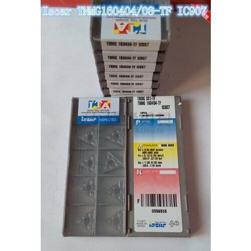 100PCS Iscar TNMG160408 - TF IC907 Cemented carbide inserts cnc lathe tool