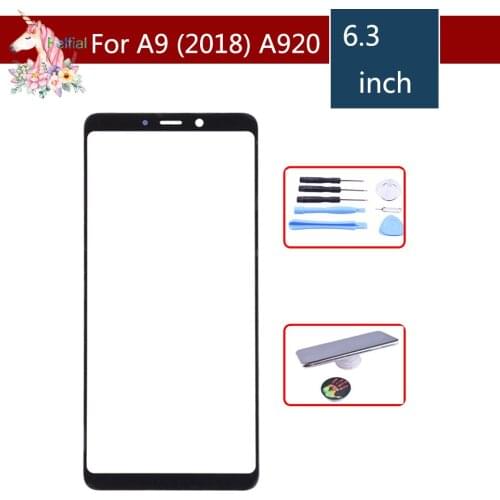 6.3"For Galaxy A9 (2018) A920 SM-A920F A9s A9200 SM-A9200 Front Outer Glass Touch Screen Lens Replacement